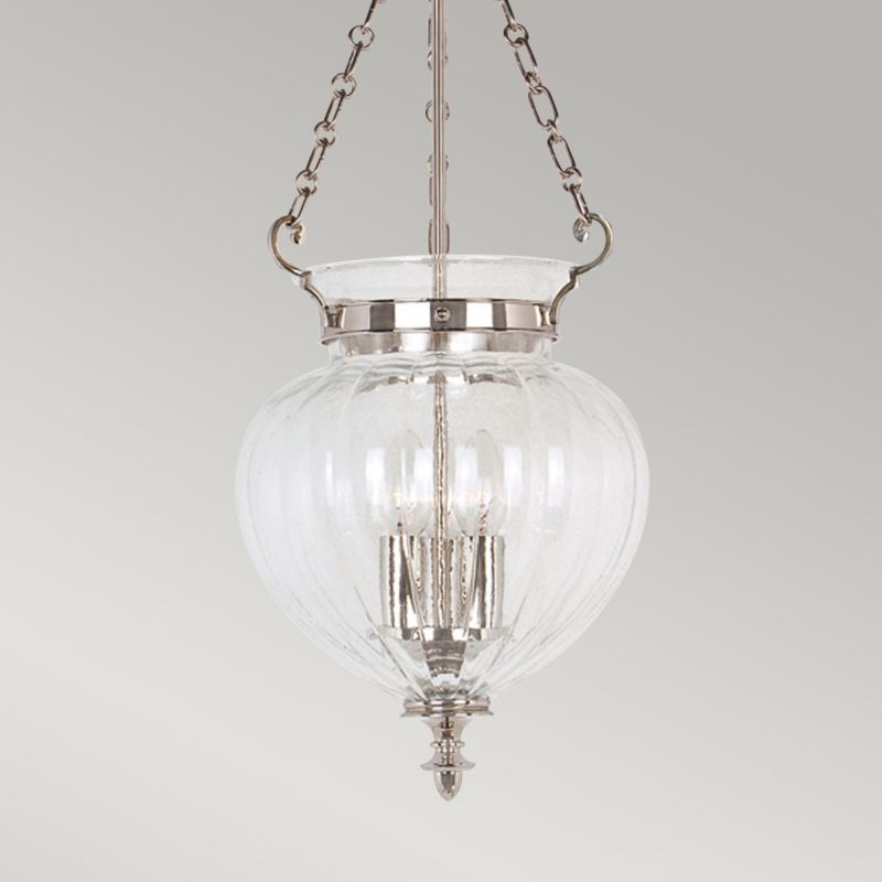 Lampa wisząca Elstead Finsbury Park polerowany nikiel wym: 72 x 27,5 x 27,5 cm 3xE14 x 60W 1 szt.