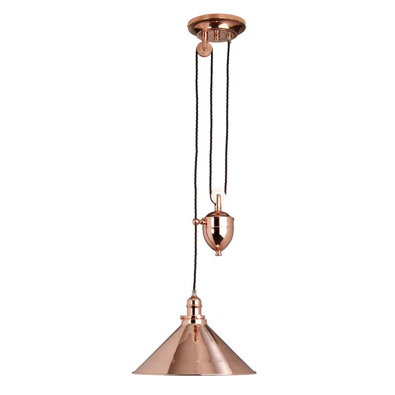 Lampa wisząca Elstead Provence 1314 polerowana miedź industrialna 1xE27 x 1 szt.