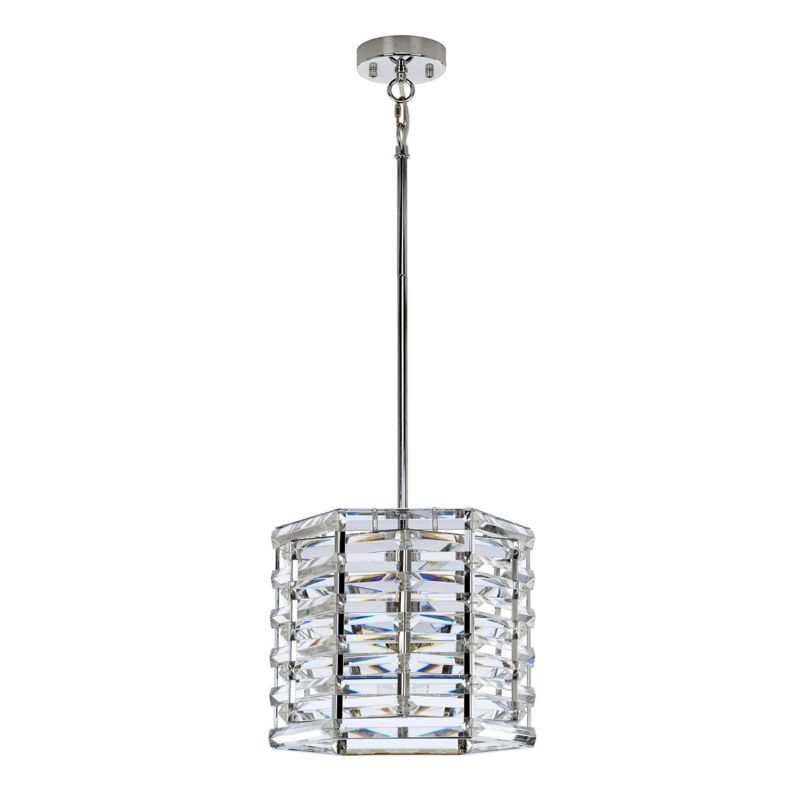 Lampa wisząca Elstead Shoal polerowany nikiel wym: 137,9 x 30,6 x 30,6 cm 1xE27 x  1 szt.