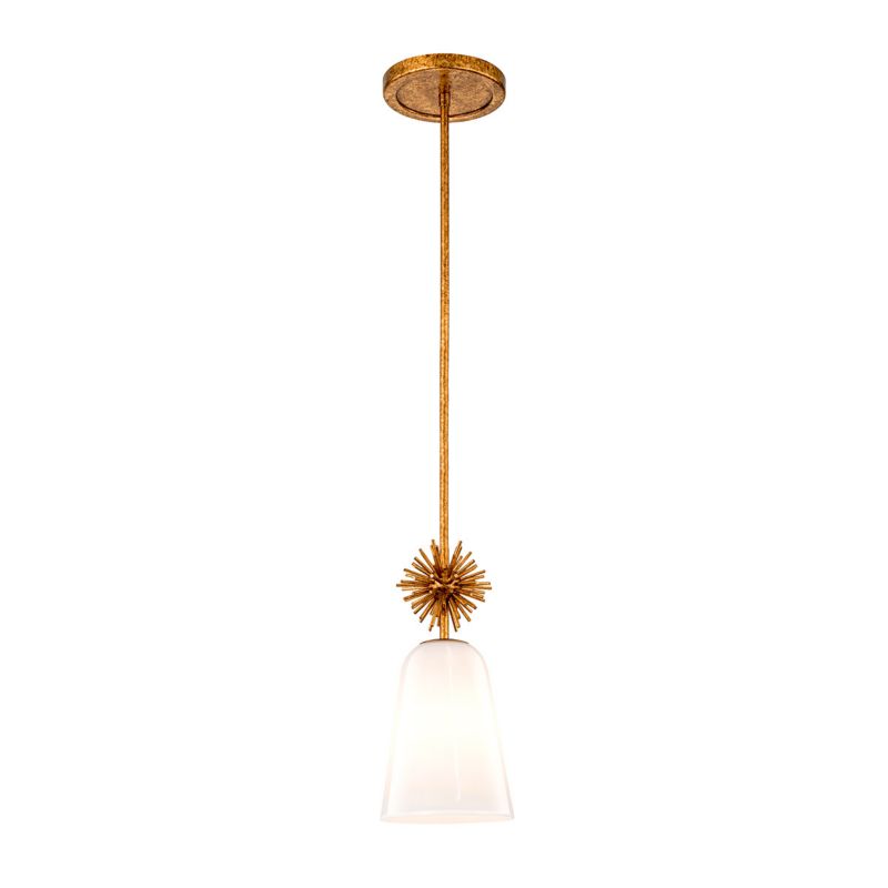 Lampa wisząca Elstead Staring 7319 przecierane złoto-opalowy do kuchni 1xE27 x 1 szt.