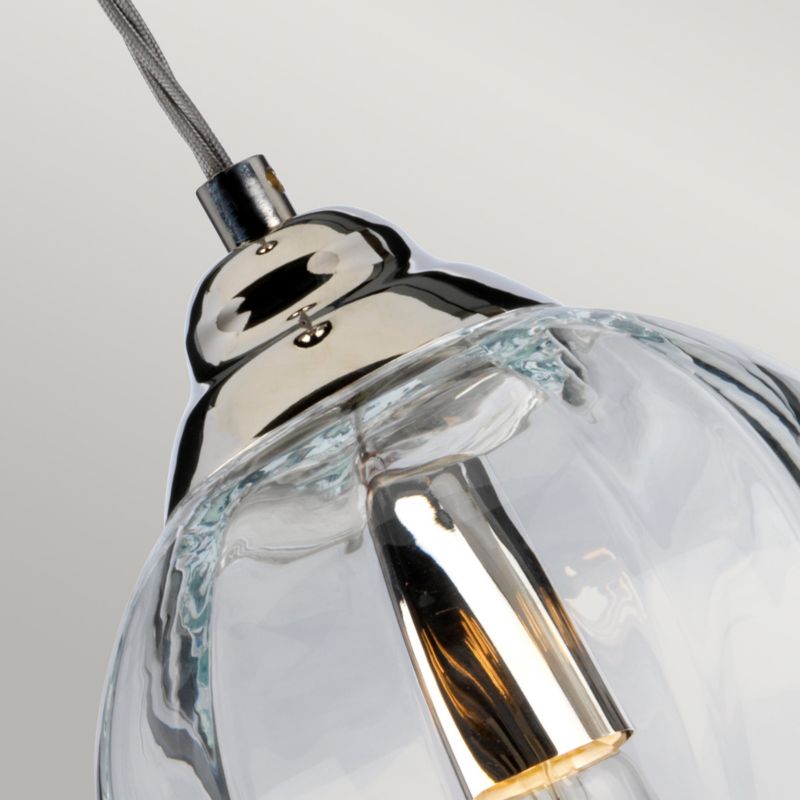 Lampa wisząca Elstead Tiber polerowany nikiel wym: 219,2 x 17,5 x 17,5 cm 1xE27 x  1 szt.