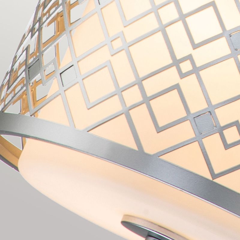 Lampa wisząca Elstead Ziggy lakierowane srebro wym: 117,5 x 25,4 x 25,4 cm 2xE14 x  1 szt.