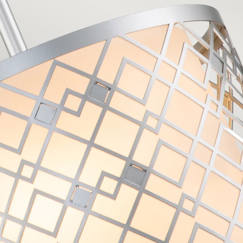 Lampa wisząca Elstead Ziggy lakierowane srebro wym: 117,5 x 25,4 x 25,4 cm 2xE14 x  1 szt.