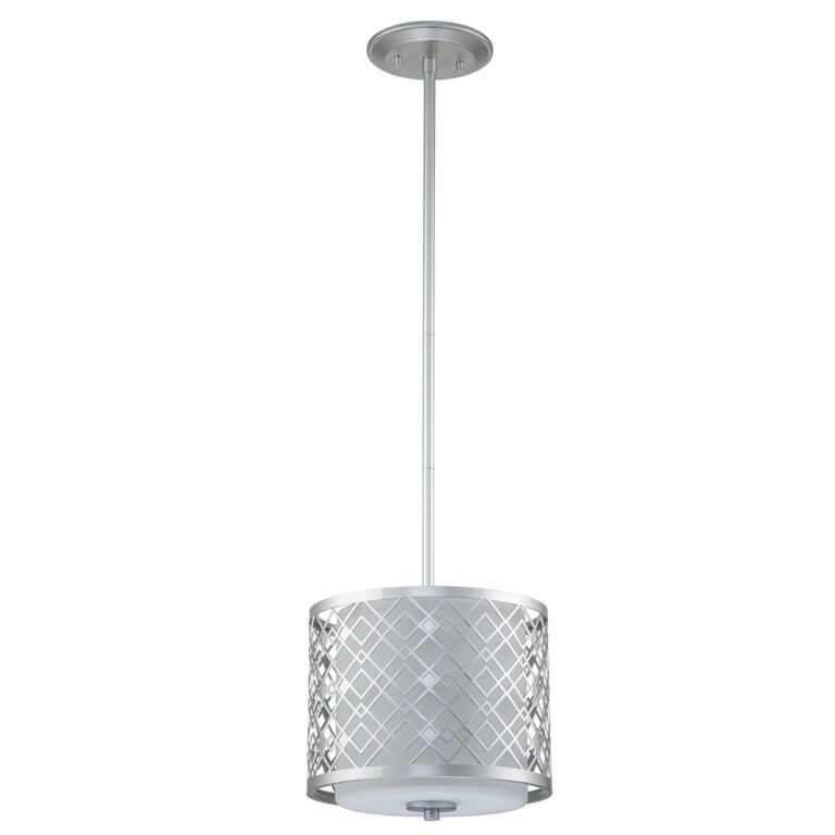 Lampa wisząca Elstead Ziggy lakierowane srebro wym: 117,5 x 25,4 x 25,4 cm 2xE14 x  1 szt.