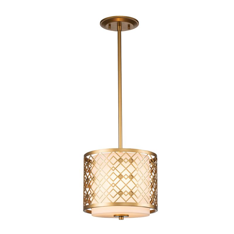 Lampa wisząca Elstead Ziggy lakierowane złoto wym: 117,5 x 25,4 x 25,4 cm 2xE14 x  1 szt.