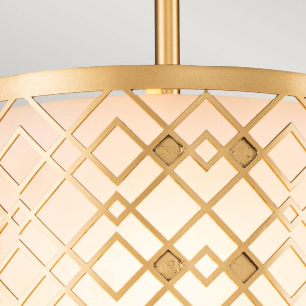 Lampa wisząca Elstead Ziggy lakierowane złoto wym: 117,5 x 25,4 x 25,4 cm 2xE14 x  1 szt.