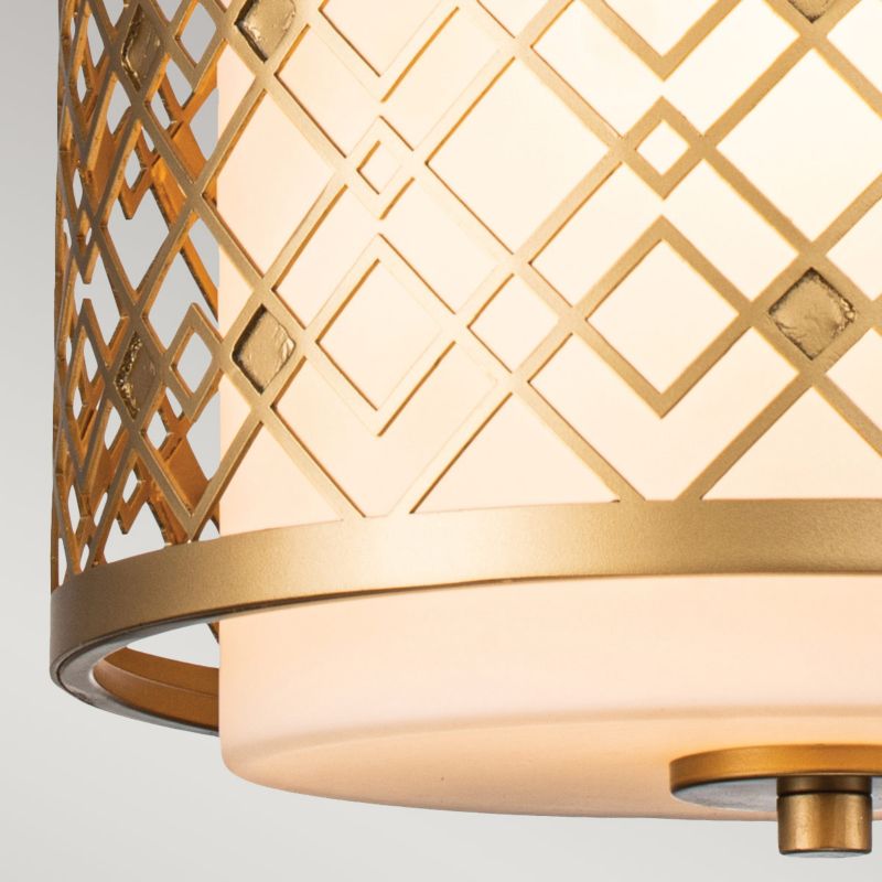 Lampa wisząca Elstead Ziggy lakierowane złoto wym: 117,5 x 25,4 x 25,4 cm 2xE14 x  1 szt.
