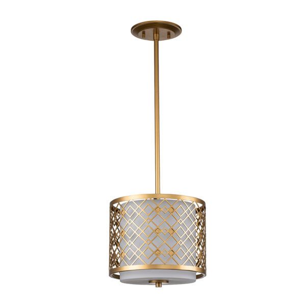 Lampa wisząca Elstead Ziggy lakierowane złoto wym: 117,5 x 25,4 x 25,4 cm 2xE14 x  1 szt.