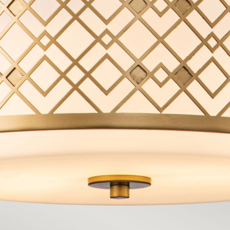 Lampa wisząca Elstead Ziggy lakierowane złoto wym: 117,5 x 40,6 x 40,6 cm 2xE27 x  1 szt.