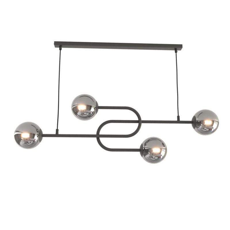 Lampa wisząca Emibig ATRIA czarna 4xE14x15W IP20 wym:120x105x15cm - 1 szt.