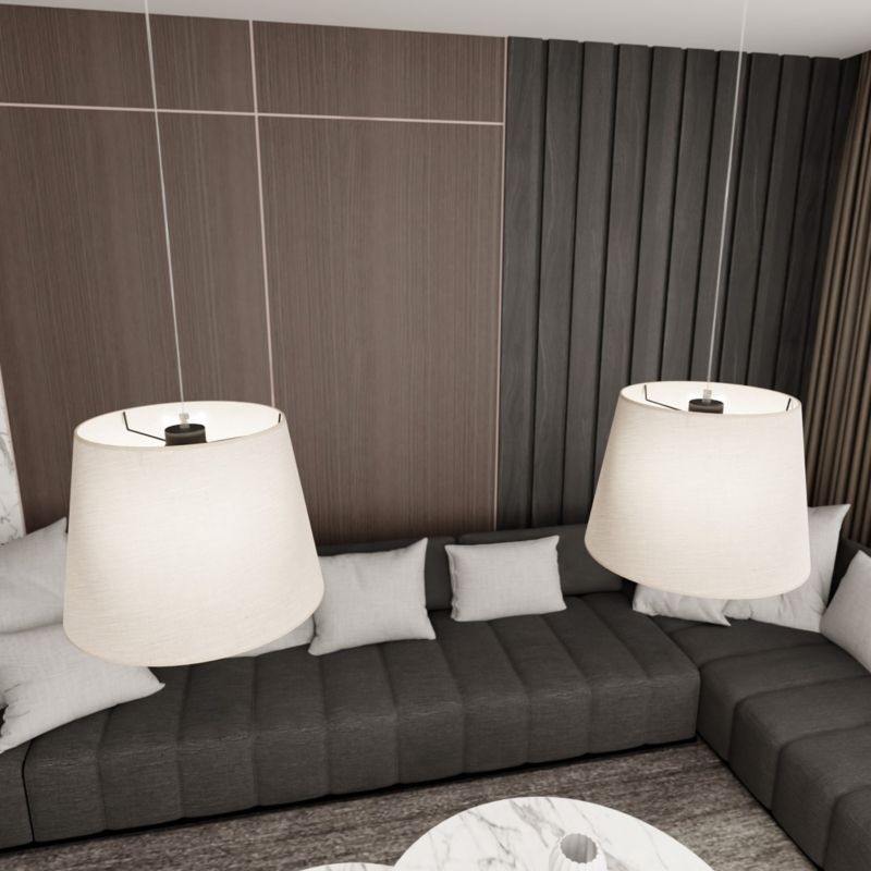 Lampa wisząca Emibig EPOCA beżowa 2xE27x20W IP20 wym:150x128x38cm - 1 szt.