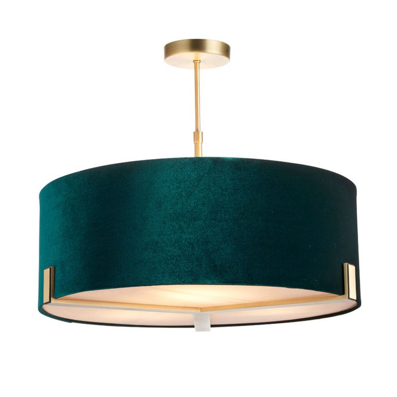 Lampa wisząca Endon HAYFIELD zielona 3xE27x20W IP20 wym:49x56,6x56,6cm - 1 szt.