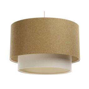 Lampa wisząca ERUTAN DOUBLE 40  żółta/kremowa
