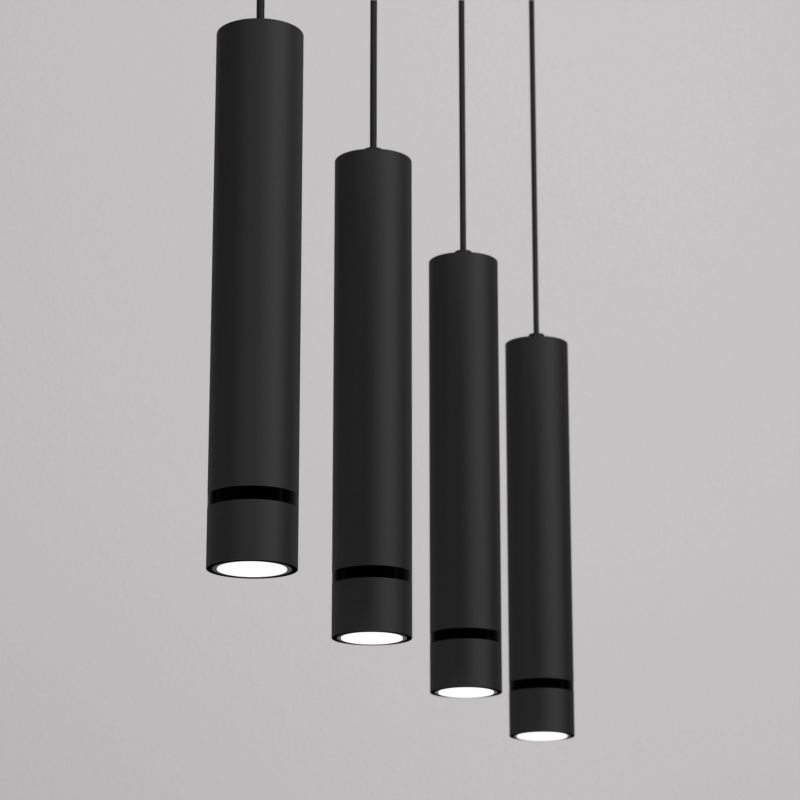 Lampa wisząca Ewilight jokeys czarny 4xGU10 1 szt.