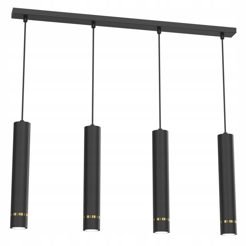 Lampa wisząca Ewilight jokeys czarny złoty 4xGU10 1szt.
