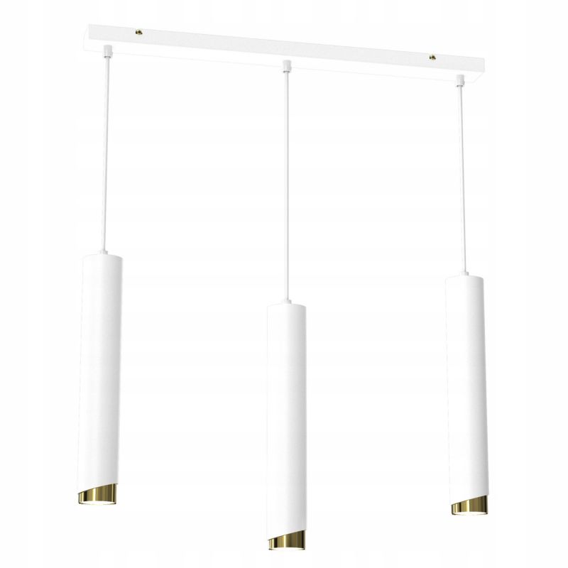 Lampa wisząca Ewilight listwa bevel biały złoty 3x Gu10 1szt