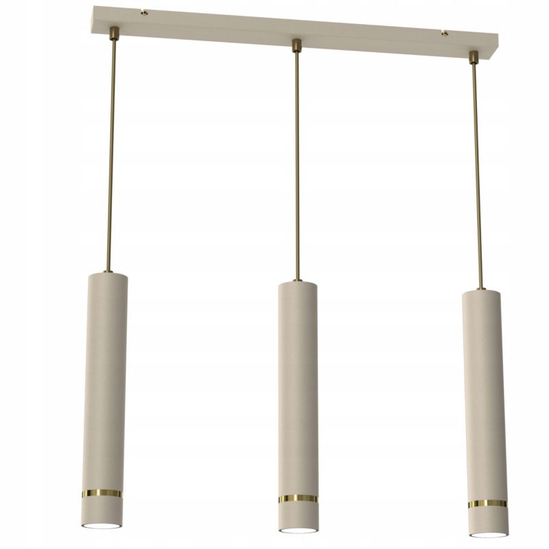 Lampa wisząca Ewilight listwa jokeys szary złot 3xGu10 1szt