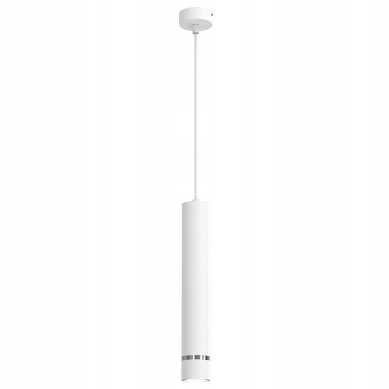 Lampa wisząca Ewilight na kole jokeys biało chrom 1xGU10 1szt