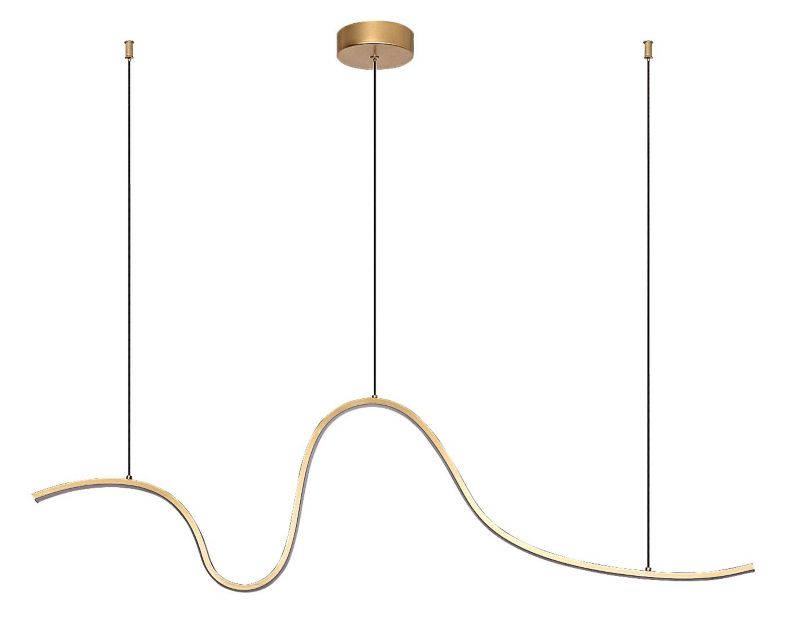 Lampa wisząca fala Rabalux Cobria złoto-biała LED 20W 3000KK 1600lm IP20 wym:150x110x12cm - 1 szt.