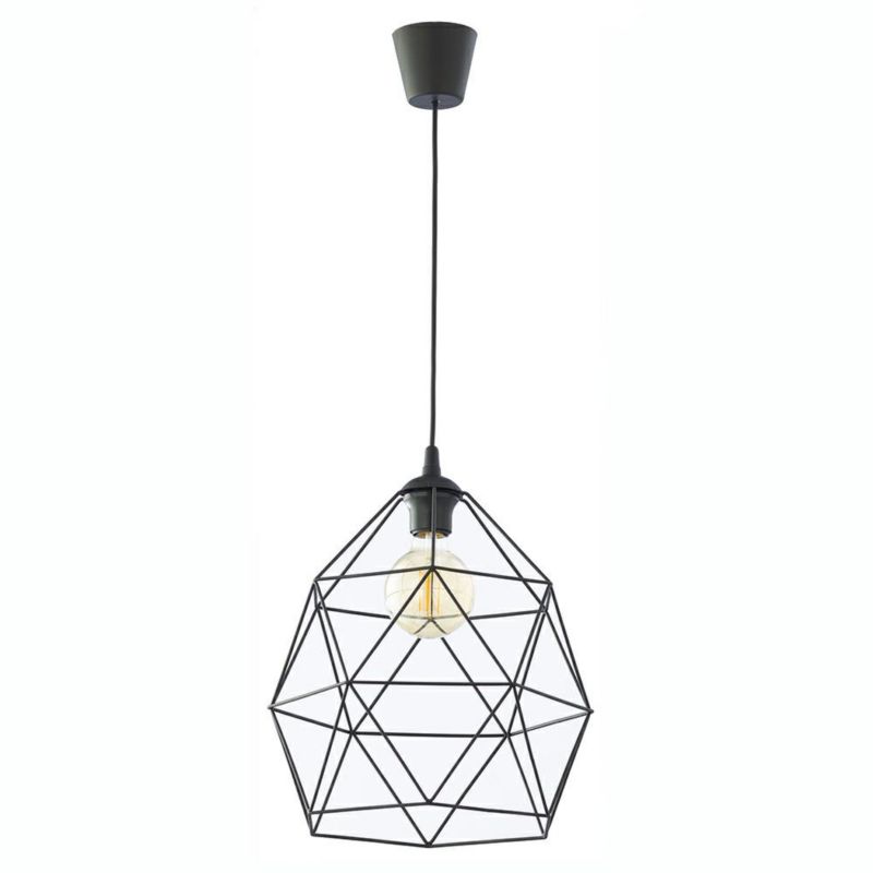 Lampa Wisząca GALAXY TK Lighting czarna 1xE27 33x33 cm 1szt.