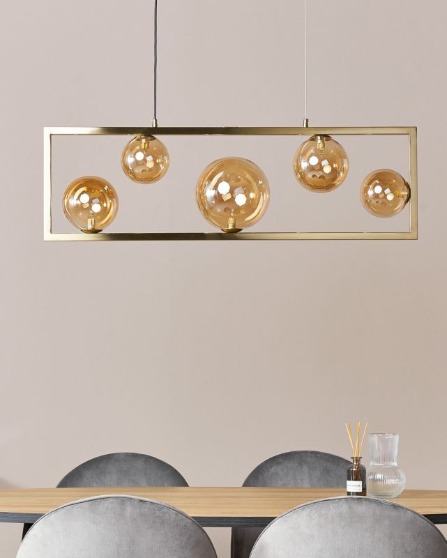 Lampa wisząca Geehi Metal Mosiężny 1 szt.
