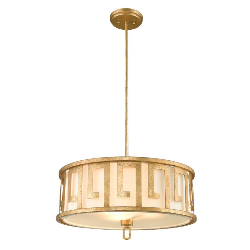 Lampa wisząca Gilded Nola Lemuria postarzane złoto wym: 123,2 x 54,6 x 54,6 cm 3xE27 x 60W 1 szt.