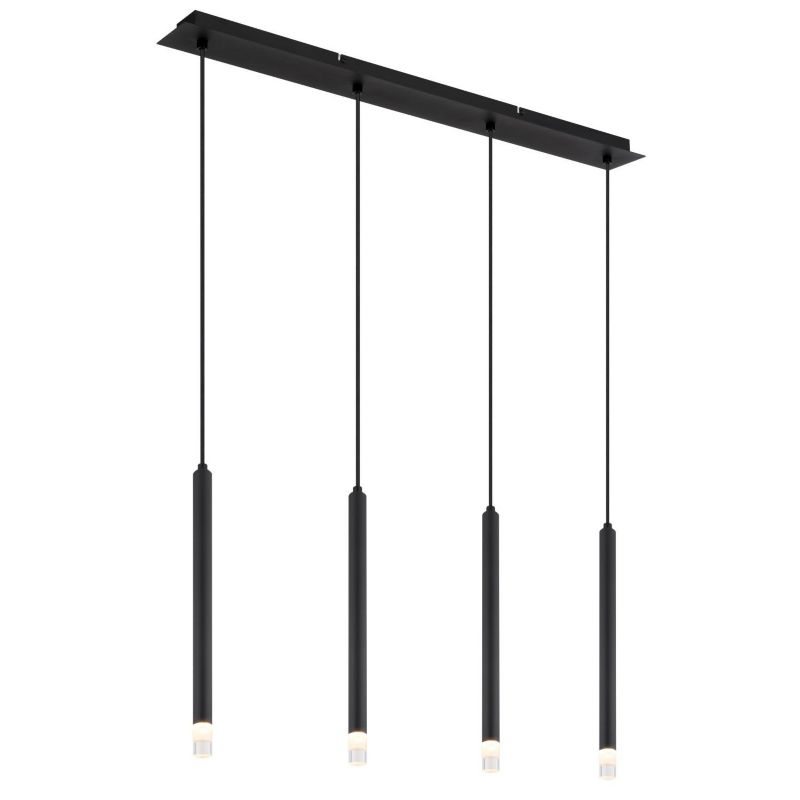 Lampa wisząca Globo BLAKE 15629-4 czarna mat 4xG9 metal regulacja wysokości do salonu i jadalni 1 szt.
