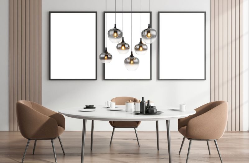 Lampa wisząca Globo Lighting Maxy 6x40W czarny mat/dymione szkło 120 cm E27 1 szt.