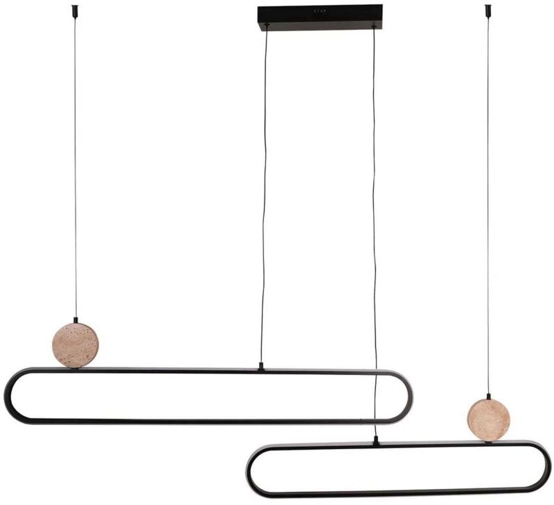Lampa wisząca Goldlux Florentyna LED 2x48 W czarna 1 szt.