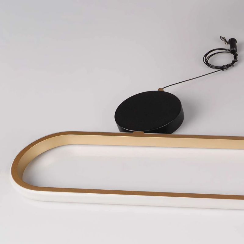 Lampa wisząca Goldlux Florentyna LED 6000 lm złota aluminiowa 1 szt.