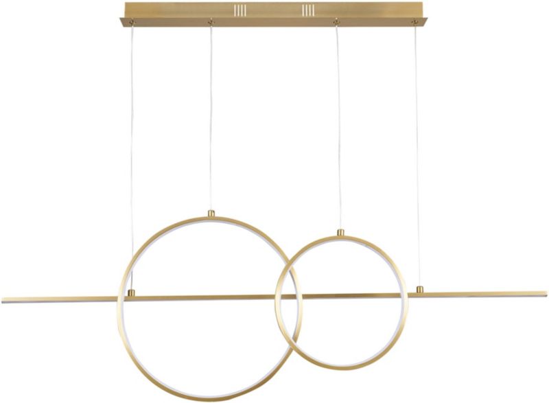 Lampa wisząca Goldlux Laura LED 42 W złota aluminiowa 1 szt.