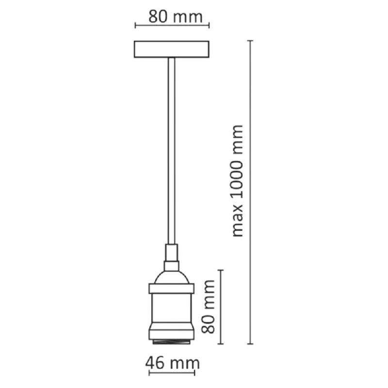 Lampa wisząca Goldlux Nola złota, metal, E27, 20W, 1 szt.