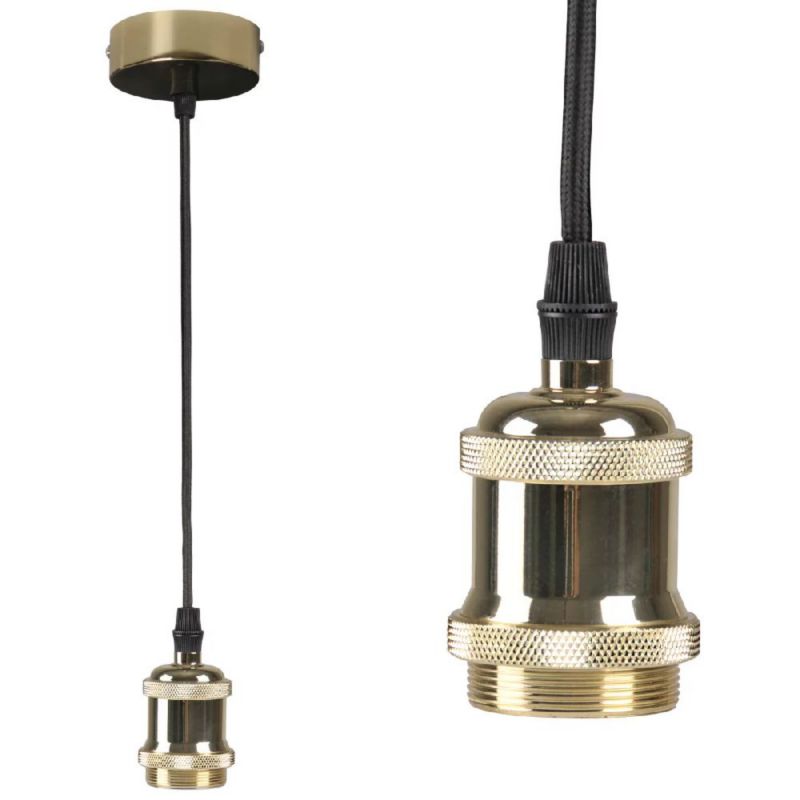 Lampa wisząca Goldlux Nola złota, metal, E27, 20W, 1 szt.