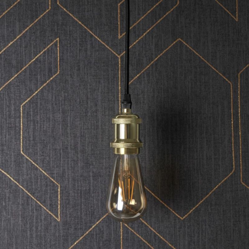 Lampa wisząca Goldlux Nola złota, metal, E27, 20W, 1 szt.