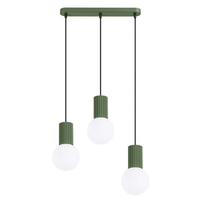 Lampa wisząca HALO 3L zielona oliwka Sollux Lighting 1 szt.