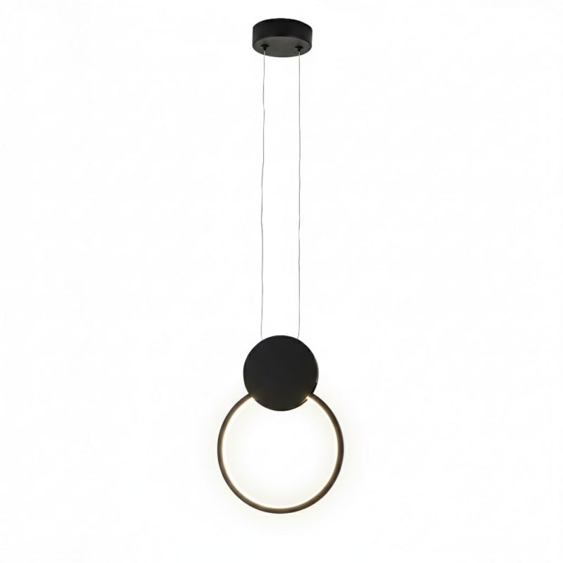 Lampa wisząca HOROZ LED,lampa sufitowa 11W, 660lm, 4000K, IP20, czarna, FOREVER 1szt.