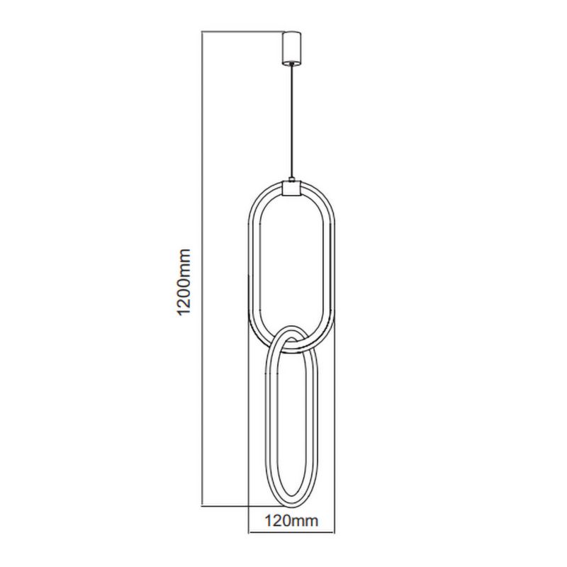 Lampa wisząca HOROZ LED,lampa sufitowa 12W, 700lm, 4000K, IP20, czarna, SANTANA 1szt.