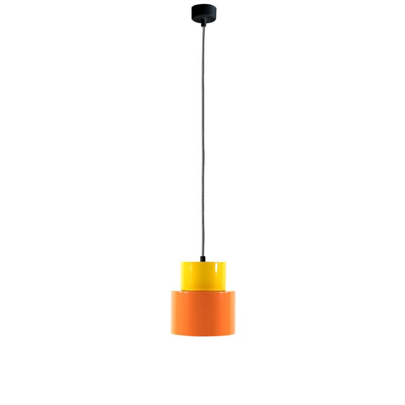 Lampa wisząca ILUMI Anoja pomarańczowy E27 1 źródło światła kolor pomarańczowy żółty wys. 168 cm 1 szt.