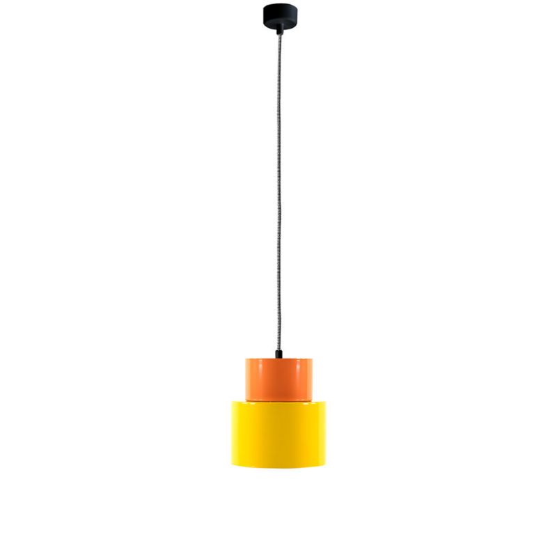Lampa wisząca ILUMI Anoja żółty E27 1 źródło światła kolor żółty pomarańczowy wys. 168 cm 1 szt.