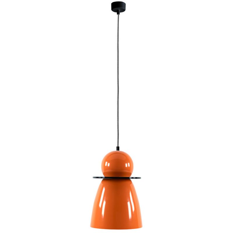 Lampa wisząca ILUMI Dystos pomarańczowy E27 1 źródło światła wys. 174 cm 1 szt.