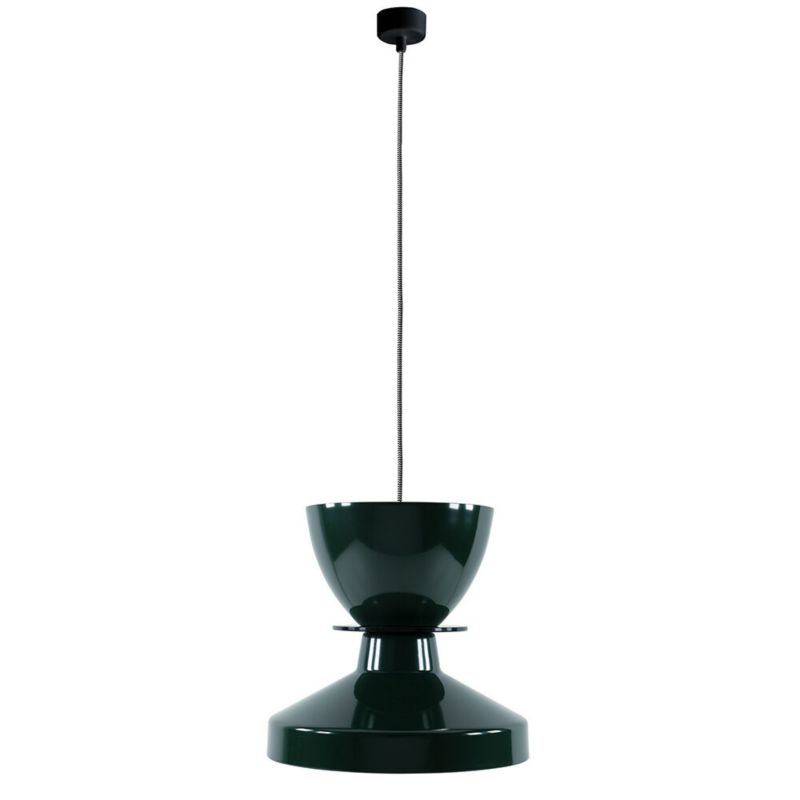Lampa wisząca ILUMI Fisa zielony E27 1 źródło światła 1 szt.