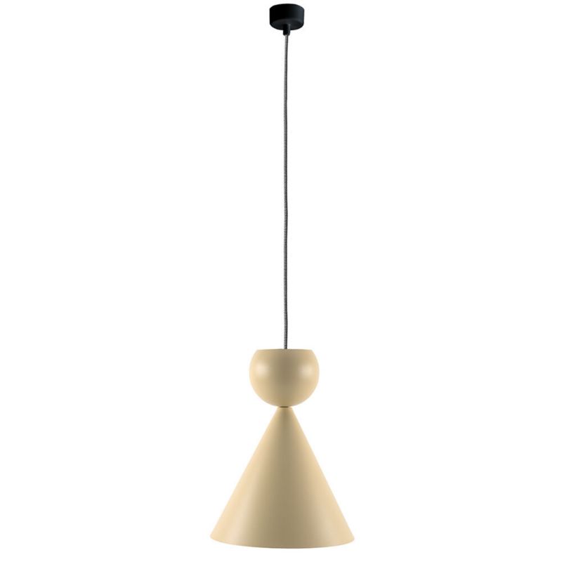 Lampa wisząca ILUMI Itor beżowy E27 1 źródło światła 1 szt.