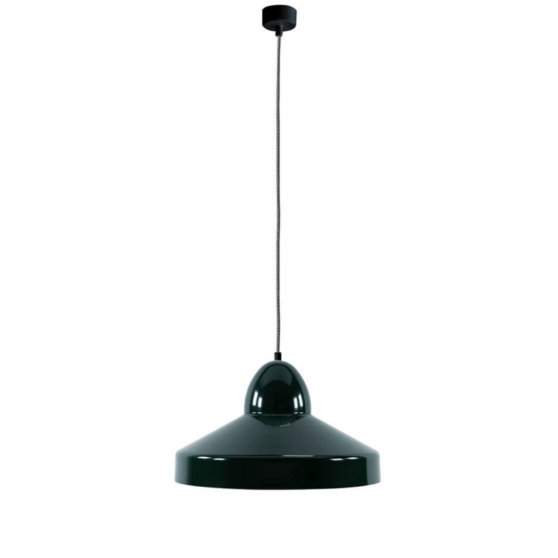 Lampa wisząca ILUMI Leso zielony E27 1 źródło światła wys. 170 cm 1 szt.