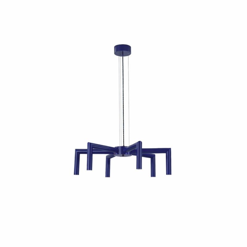Lampa wisząca ILUMI Niako kobaltowy GU10 6 źródła światła wariant 5 wys. 170 cm 1 szt.
