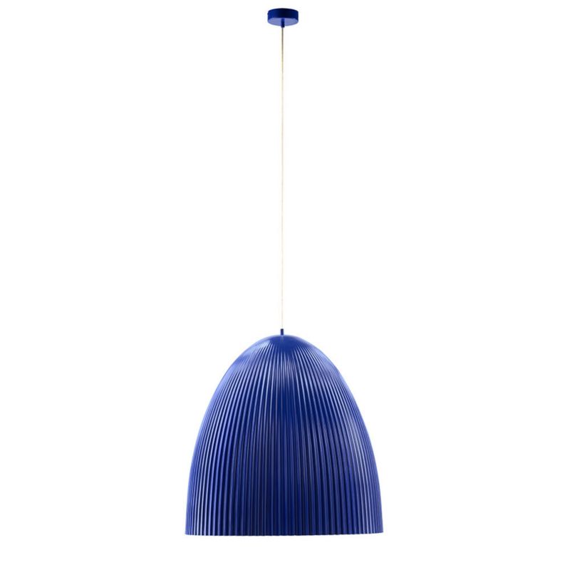 Lampa wisząca ILUMI Tamis kobaltowy E27 1 źródło światła wys. 150 cm 1 szt.