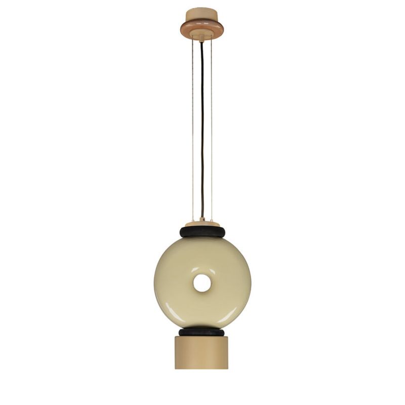 Lampa wisząca ILUMI Tonat kremowy GX53 1 źródło światła wariant 1 okrąg wys. 160 cm 1 szt.