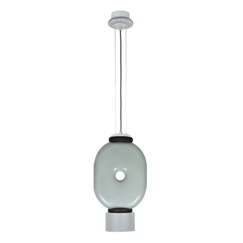 Lampa wisząca ILUMI Tonat szary GX53 1 źródło światła wariant 1 owal wys. 160 cm 1 szt.