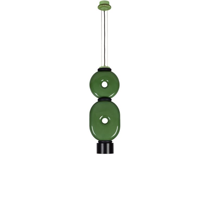 Lampa wisząca ILUMI Tonat zielony GX53 1 źródło światła wariant 2 mono wys. 160 cm 1 szt.