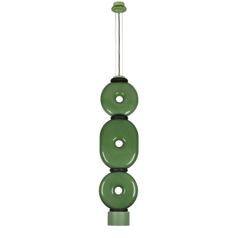 Lampa wisząca ILUMI Tonat zielony GX53 1 źródło światła wariant 3 mono wys. 160 cm 1 szt.