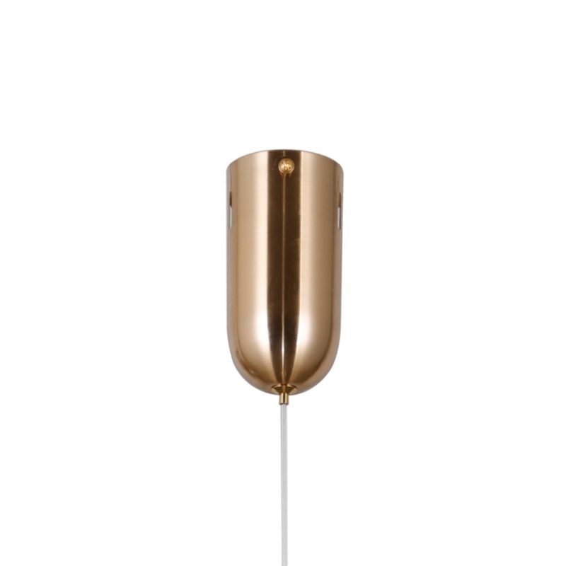 Lampa wisząca Italux Butero 6319 złoto-bursztynowy dekoracyjna wbudowany LED 6W 1 szt.